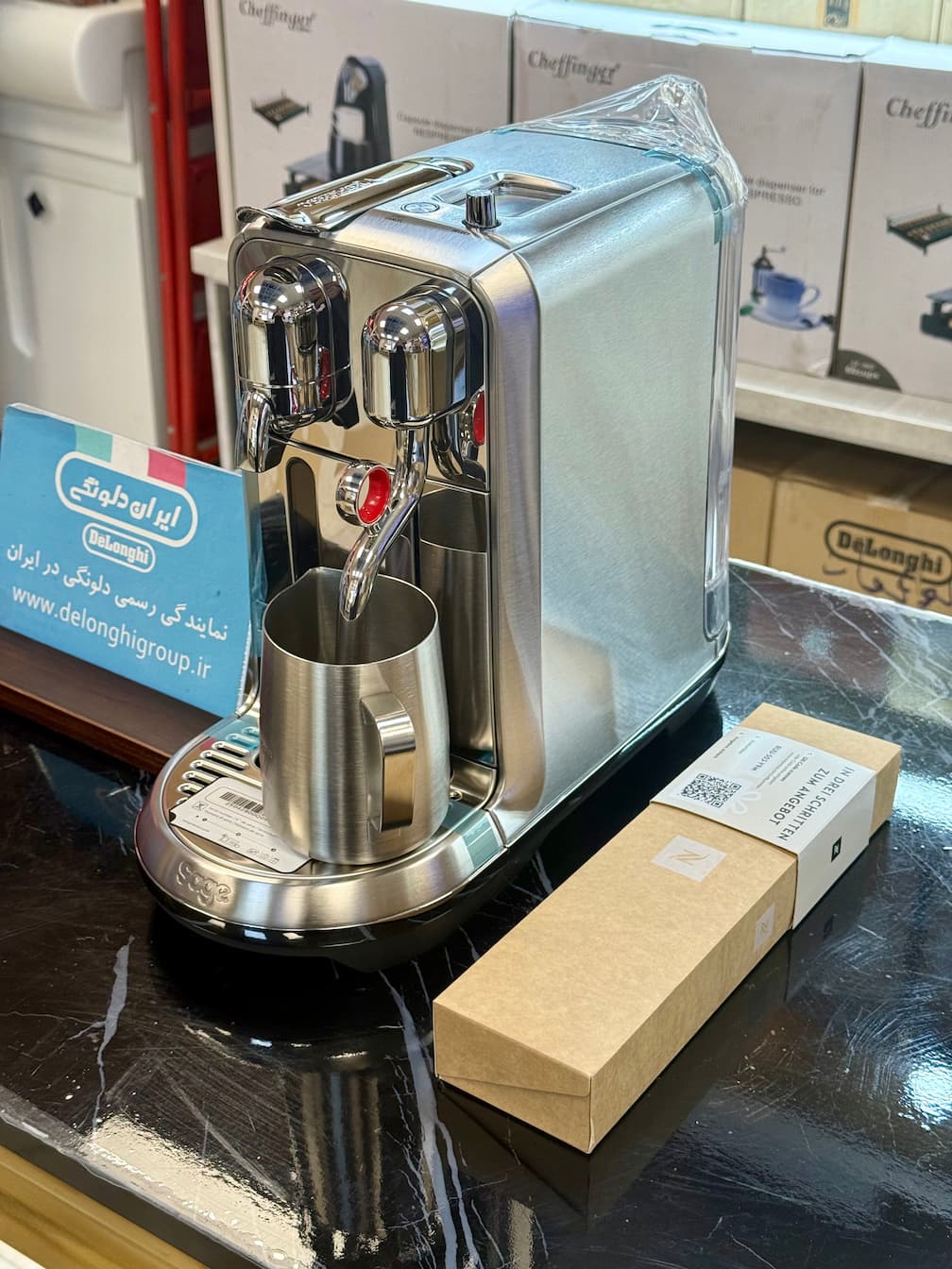 اسپرسو ساز نسپرسو کریتیستا پلاس سیج نقره ای مدل Sage Creatista Plus SNE800BSS