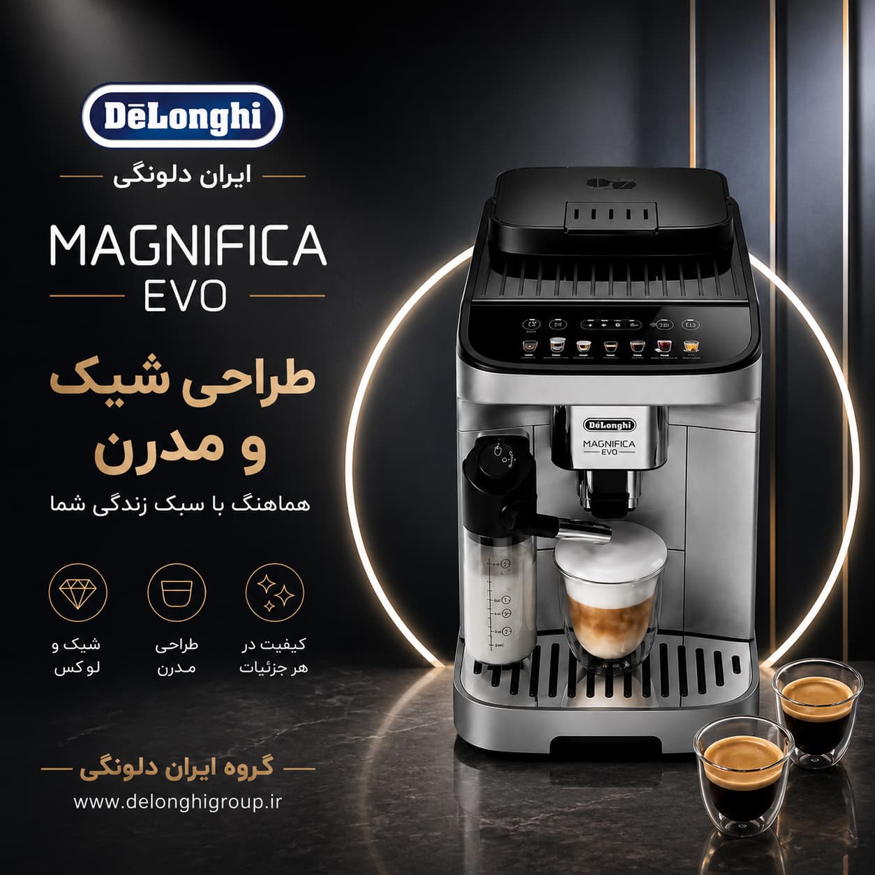 اسپرسو ساز دلونگی اتوماتیک مدل ECAM290.85.SBX
